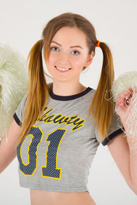 Sexy Teen Cheerleader Strips To Naked